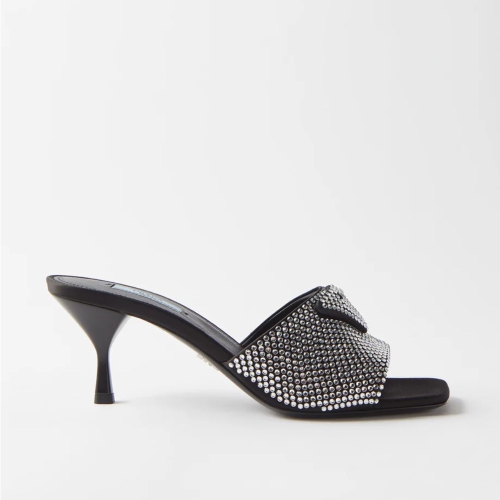 New Prada Crystal embellished mule 37 $1,695 - Picture 7 of 15